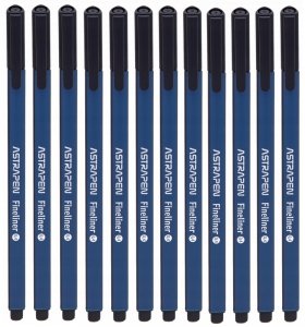 12x Cienkopis trójkątny 0,4 mm ASTRAPEN czarny (202023005OPAKOWANIE)