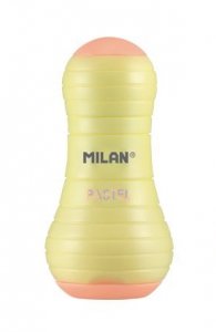 Temperówka z gumką do mazania Milan SWAY Pastel żółty (4723112)