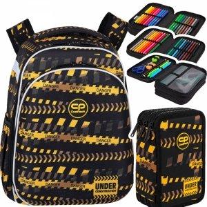 ZESTAW 2 el. Tornister Plecak CoolPack TURTLE  25 L strefa robót, DON`T DO IT (F015825SET2CZ)