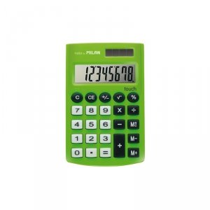 Kalkulator kieszonkowy szkolny Milan POCKET zielony (159912)