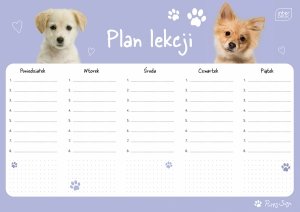 Plan lekcji A4 PUPPY SIGN Piesek (48531)