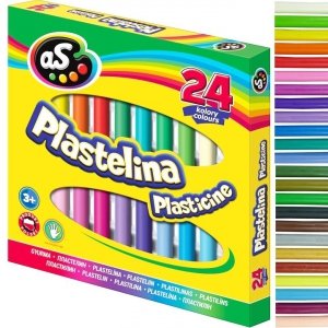 Plastelina szkolna 24 kolory AS ASTRA (303219004)
