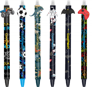 6x Długopis żelowy wymazywalny automatyczny BOYS (02657CPSET6CZ)