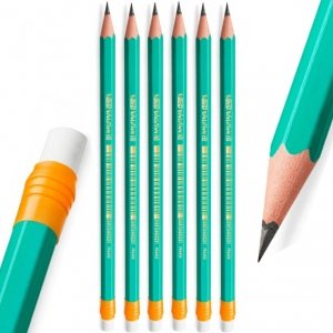 6 x Ołówek NIEŁAMLIWY z gumką HB BIC Evolution (75133ZESTAW)