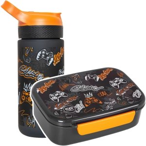 Zestaw bidon i śniadaniówka CoolPack BIBBY pady, GAMER 420ml (Z08827+Z18827)