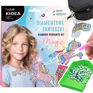 Diamentowe zawieszki SWEET Jednorożec Tęcza KIDEA (DZRMKA)