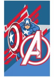 Ręcznik dziecięcy AVENGERS KAPITAN AMERYKA 30 x 50 cm (AV2294009)