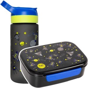 Zestaw bidon i śniadaniówka CoolPack BIBBY rakiety, ATLANTIS 420ml (Z08828+Z18828)
