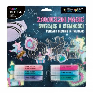 Zestaw zawieszek MAGIC świecących w ciemności KIDEA (ZZMSCKA)