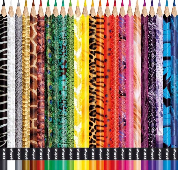 Kredki ołówkowe Colorpeps Animals 24 kolory MAPED (22245)