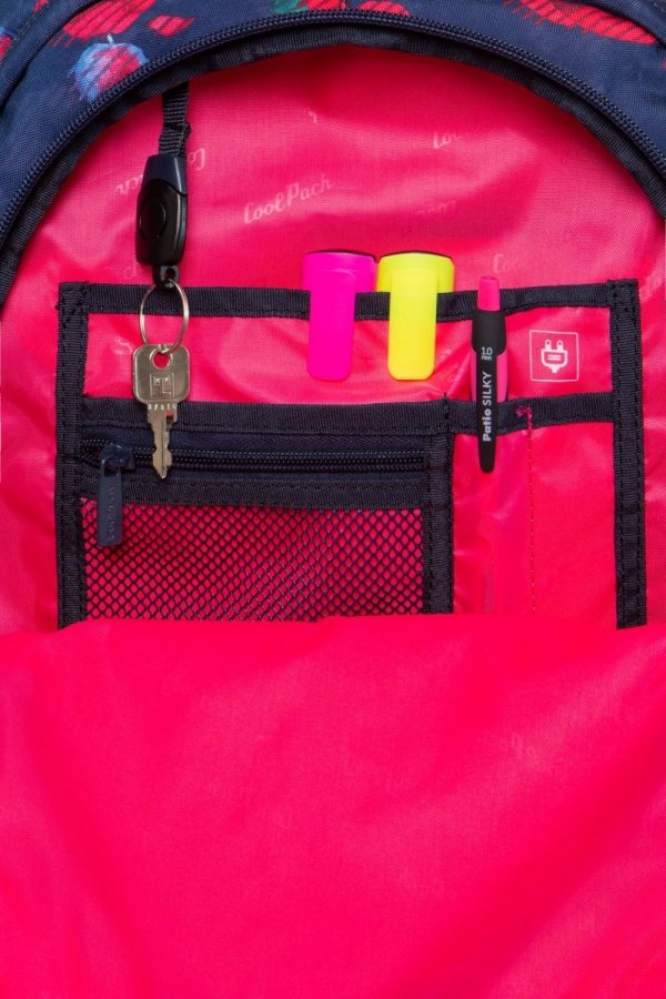 ZESTAW 2 el. Plecak CoolPack DRAFTER w czerwone maki, RED POPPY (B05025SET2CZ)