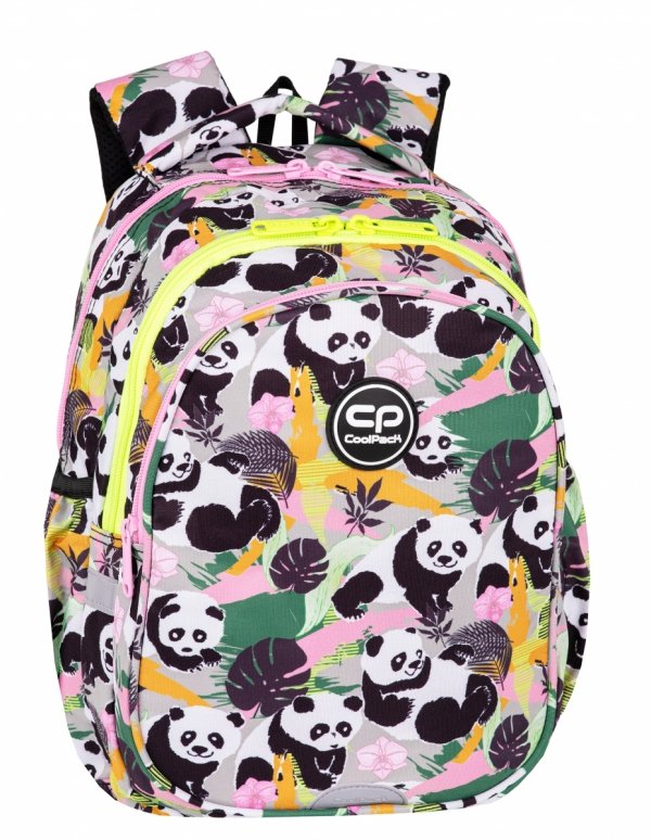 ZESTAW 5 el. Plecak wczesnoszkolny CoolPack JERRY 21 L pandy, PANDA GANG (F029829SET5CZ)
