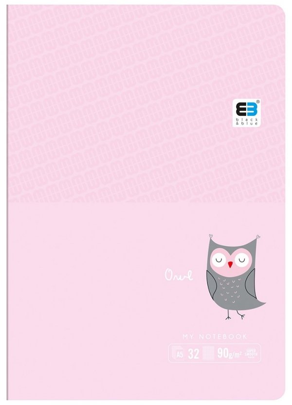 2x Zeszyt A5 w kolorową linię 32 kartek MAUSE OWL myszka sowa (61311SET2CZ)