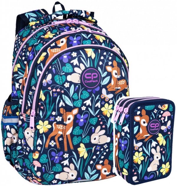 ZESTAW 2 el. Plecak wczesnoszkolny CoolPack JOY S 21L jelonek, OH MY DEER (F048664SET2CZ)