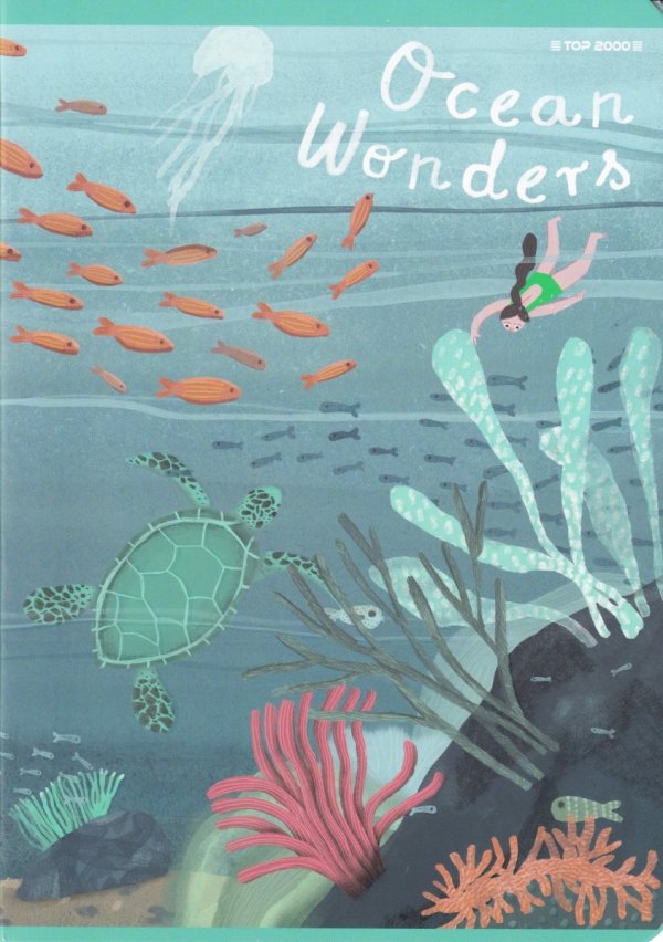 5x Zeszyt A5 w kratkę 16 kartek OCEAN WONDERS (400181612SET5CZ)