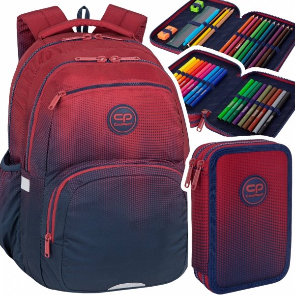 ZESTAW 2 el. Plecak CoolPack PICK  23 L granatowe ombre, GRADIENT COSTA (F099758SET2CZ)