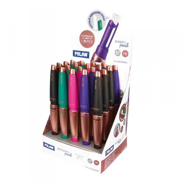 Ołówek automatyczny MILAN CAPSULE Slim 0,5 mm COPPER różowy (185032920)