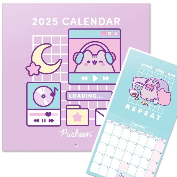 KALENDARZ PUSHEEN 2025 planszowy, ścienny (CP25015)