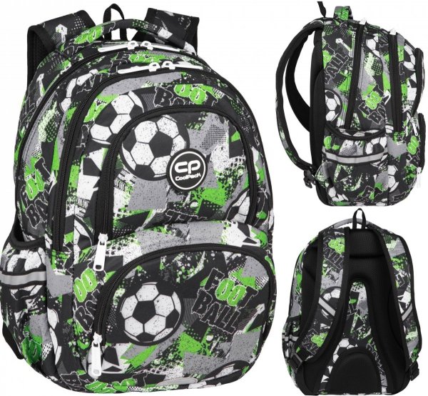 ZESTAW 2 el. Plecak CoolPack SPINER 24 L piłka nożna, LET`S GOL (F001674SET2CZ)