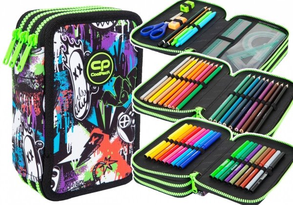 ZESTAW 2 el. Plecak wczesnoszkolny CoolPack JIMMY LED graffiti, PEEK A BOO (F110675SET2CZ)