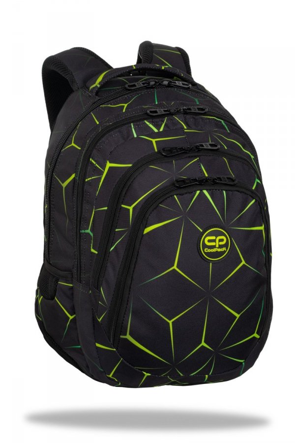 ZESTAW 5 el. Plecak CoolPack DRAFTER 28 L zielone wzory, QUAKE (F010750SET5CZ)