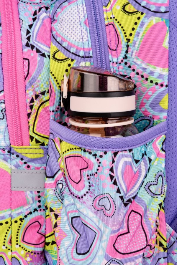 Plecak wczesnoszkolny CoolPack JERRY 21 L serca, PASTEL HEARTS (F029832)