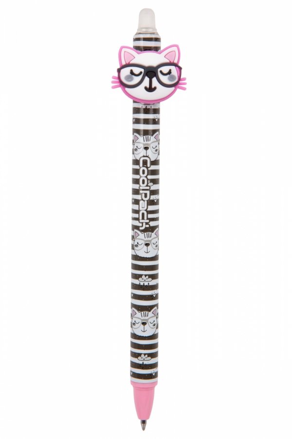 Długopis żelowy wymazywalny GIRLS automatyczny kotki, CATNIP (23188CP)