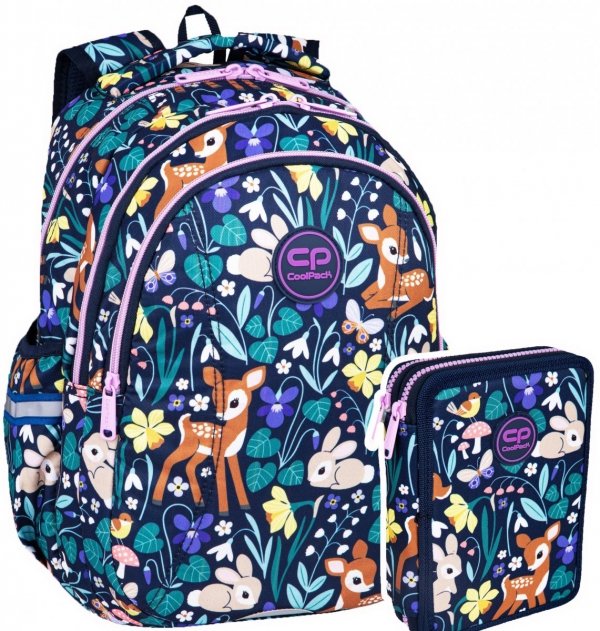 ZESTAW 2 el. Plecak wczesnoszkolny CoolPack JOY S 21L jelonek, OH MY DEER (F048664SET2CZ)