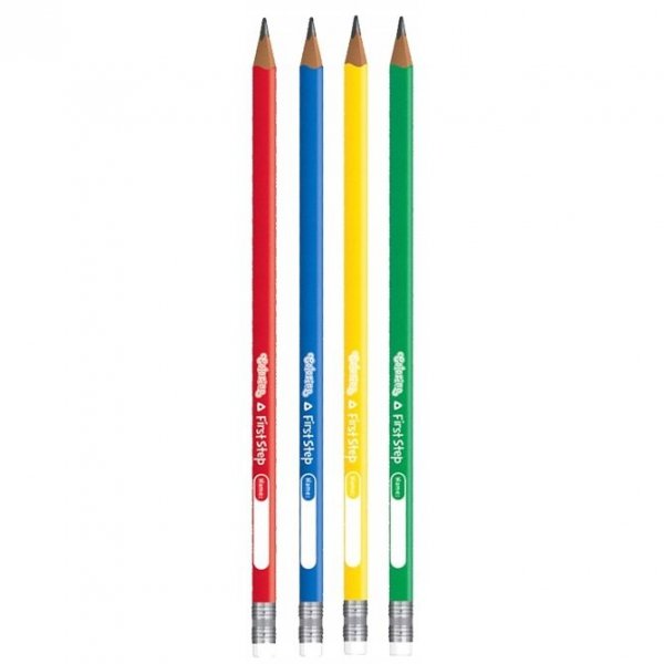 4 x Ołówek trójkątny do nauki pisania COLORINO Kids (51910)
