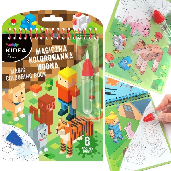 Magiczna wielorazowa kolorowanka wodna GAME (MWKWNKA)