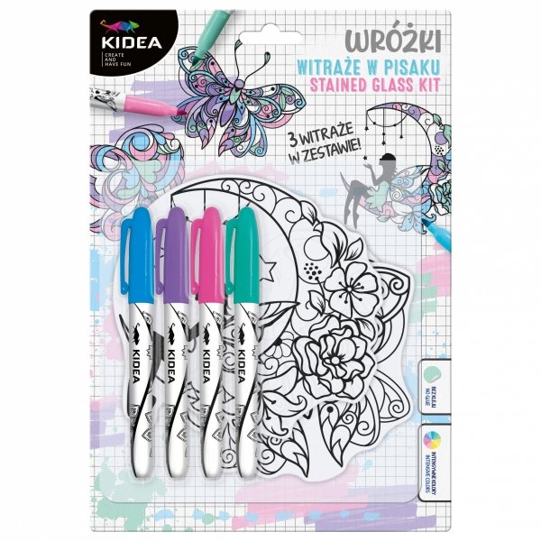 Witraże w pisaku WRÓŻKI Kidea (WIPWKA)