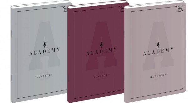3x Zeszyt A4 60 kartek w kratkę ACADEMY (99222SET3CZ)