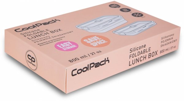 CoolPack śniadaniówka silikonowa 800 ml PASTEL / POWDER PEACH (Z12650)
