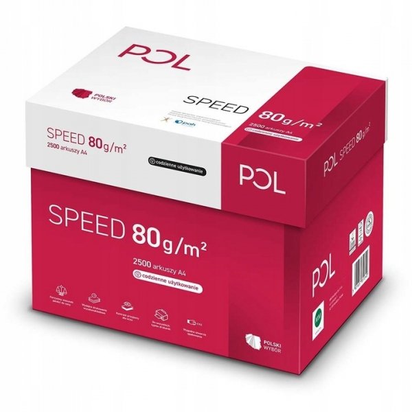 Papier KSERO XERO KSERO biały POLSPEED A4 80 g/m² 2500 arkuszy (12369SET5CZ)