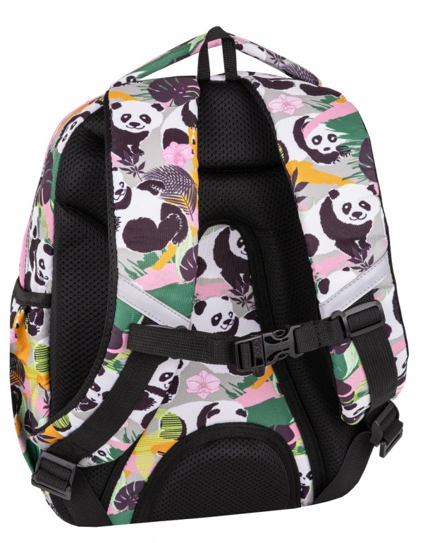 ZESTAW 5 el. Plecak wczesnoszkolny CoolPack JERRY 21 L pandy, PANDA GANG (F029829SET5CZ)