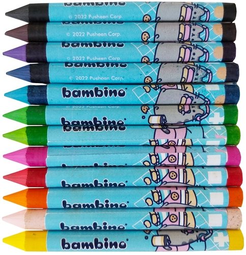 Kredki BAMBINO 12 kolorów PUSHHEN (52066)