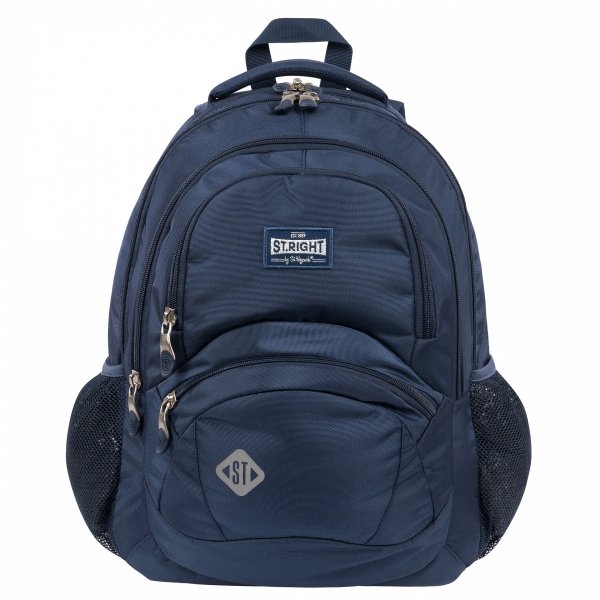 Plecak szkolny młodzieżowy ST.RIGHT granatowy, ST.NAVY BLUE VINTAGE BP5 (74792)
