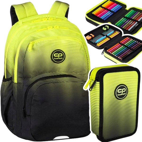 ZESTAW 2 el. Plecak CoolPack PICK  23 L żółte ombre, GRADIENT LEMON (E99510SET2CZ)