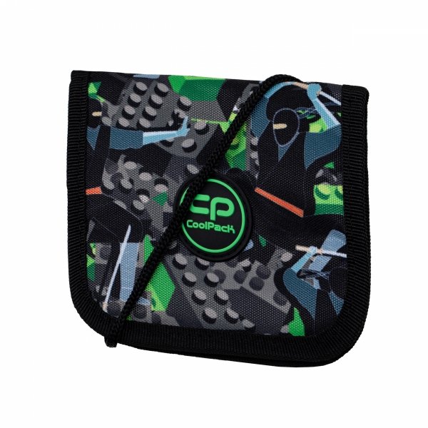 Portfel młodzieżowy CoolPack NILL klocki ninja, KIDS FROM THE BLOCK (F134823)