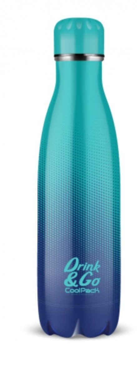 Bidon Drink&amp;Go butelka termiczna CoolPack 500ml niebieskie ombre, GRADIENT OCEAN (Z04509)