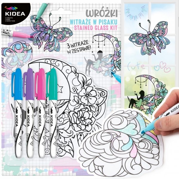 Witraże w pisaku WRÓŻKI Kidea (WIPWKA)