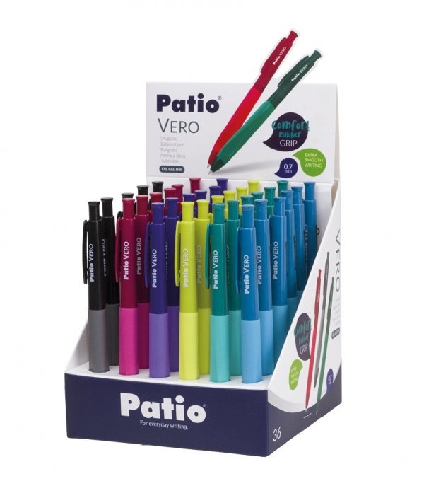 6x Długopis VERO wkład niebieski PATIO (37589PTRSET6CZ)