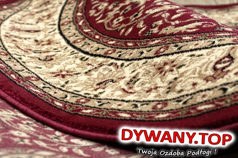 ROYAL RED rozeta klasyczny czerwony owal