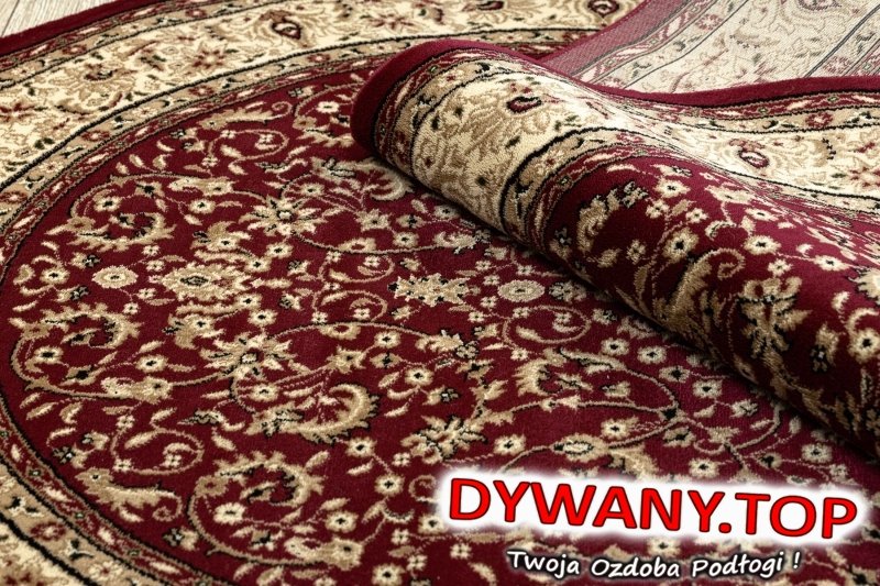 ROYAL RED rozeta klasyczny czerwony owal
