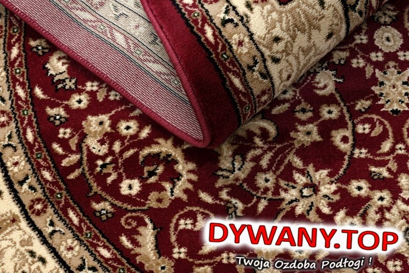ROYAL RED rozeta klasyczny czerwony owal