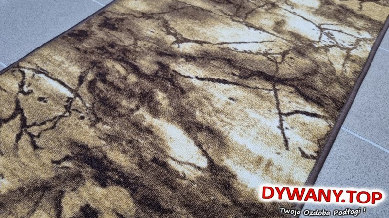 Chodnik podgumowany beżowo brązowy marmurek