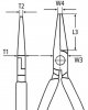 SZCZYPCE TNĄCE PÓŁOKRĄGŁE WYDŁUŻONE 200MM