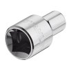 NASADKA KRÓTKA 6-KĄTNA CHROMOWANA 1/2  21MM