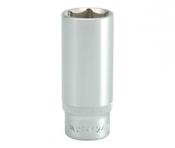 NASADKA DŁUGA 6-KĄTNA CHROMOWANA 1/2'' 24MM