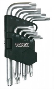 KLUCZE TORX 9 SZTUK  T10-T50MM